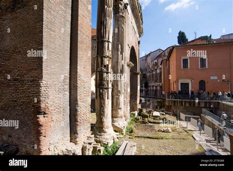 Portico Octavia Rome Hi Res Stock Photography And Images Alamy