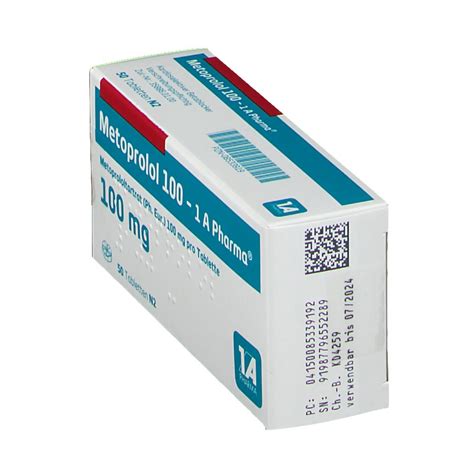 Metoprolol 100 1a Pharma® 50 St Mit Dem E Rezept Kaufen Shop Apotheke