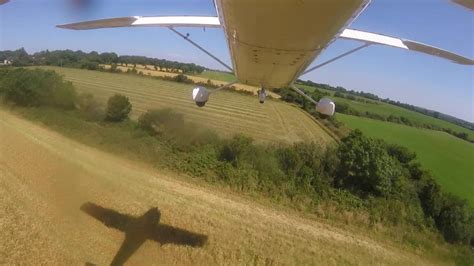 Cessna 182s Difficult Landing On A Short And Sloping Grass Airstrip