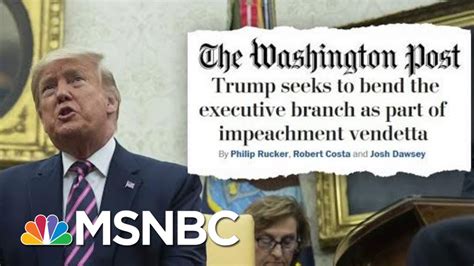 President Donald Trump’s Post Impeachment Vendetta Deadline Msnbc Youtube