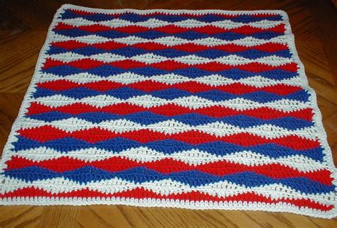 Red White Blue American Flag Crochet Projects 4th Of July Patriotic