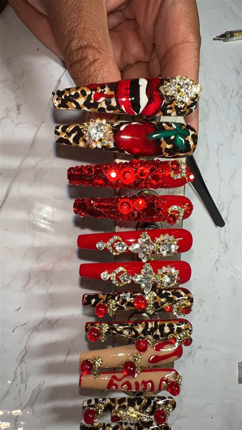 Pin By Olivia S Lifestyle On NAILS CLAWSS Bedazzled Nails Nail