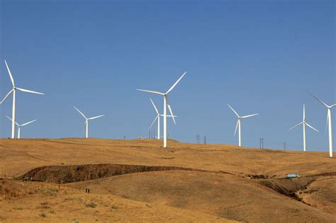 Free Images Field Prairie Windmill Green Machine Wind Turbine Electricity Plain Energy