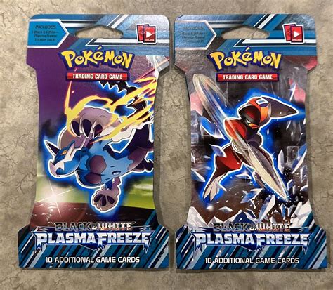 Lot Of 2 Sealed Pokemon Black White Plasma Freeze Blister Packs EBay