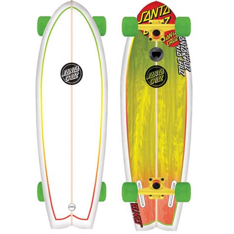 Santa Cruz Land Shark Rasta Skateboard Complete Evo