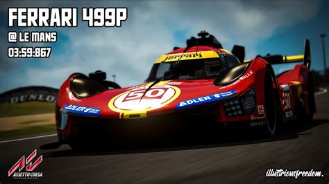 Assetto Corsa Sim Dream Development 499p Ferrari 499p At Le Mans Youtube