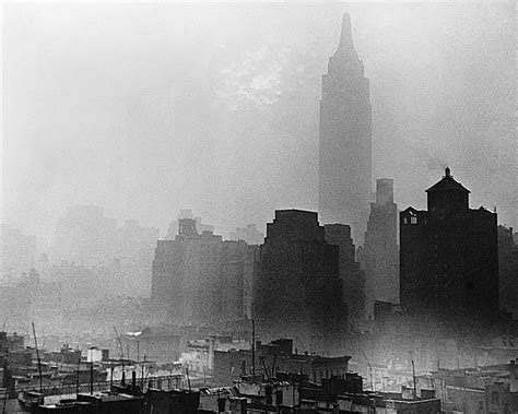 Empire State Building In Fog New York City Photo Print For Sale