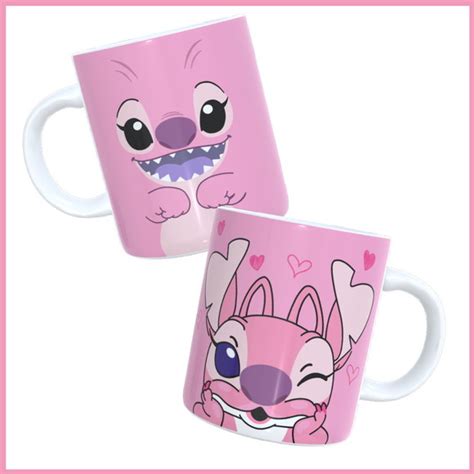 Angel Lilo E Stitch Caneca Personalizada Saquinho Elo7