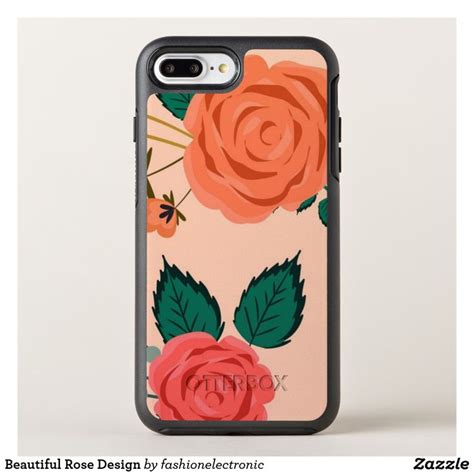 Beautiful Rose Design Otterbox Iphone Case Floral Iphone Case Iphone Cases Otterbox Iphone