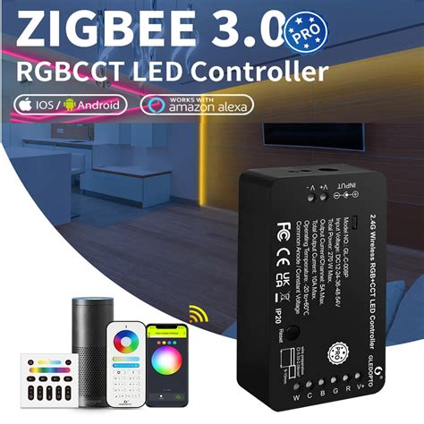 Gledopto Zigbee Rgb Cct Led Strip Controller Reset Key Dc V