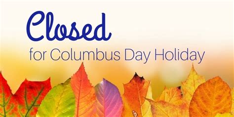 Closed Columbus Day Clip Art