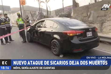 La Molina Dos Hombres Fueron Asesinados Dentro De Auto En La Av Raúl