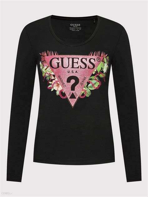 Guess Bluzka W Yi J Czarny Slim Fit Ceny I Opinie Ceneo Pl