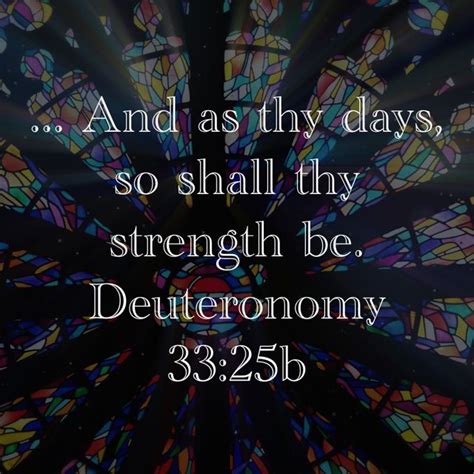 Deuteronomy 33 25 Thy Shoes Shall Be Iron And Brass And As Thy Days