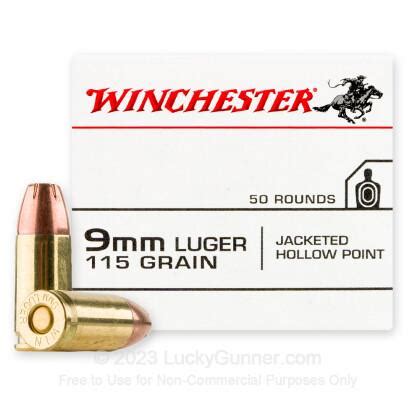 Winchester Usa Mm Grain Jhp Rounds Gun Deals