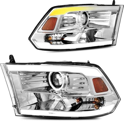 Amazon DWVO LED DRL Switchback Projector Headlights Assembly