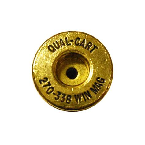 Quality Cartridge Brass 270 338 Winchester Mag Unprimed 20bag Graf