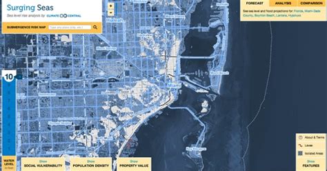 What Does Us Look Like With 10 Feet Of Sea Level Rise Climate Central