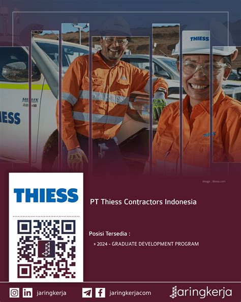 lowongan pt thiess contractors indonesia jaringkerja