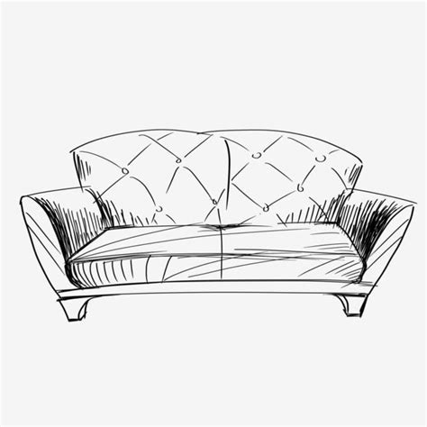 Comfortable Sofa Couch Illustration PNG Image