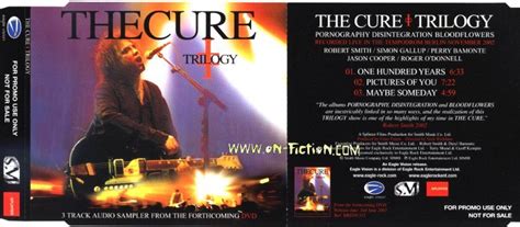 The Cure Trilogy Dvd Live In Berlin Tempodrom