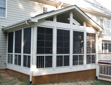 Railing Screened In Patio Screened In Porch Porch Installation