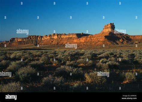 Mesas and Buttes Valley of the Gods Utah Stock Photo - Alamy