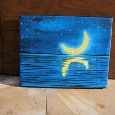 Easy Moon Painting At Paintingvalley Explore Collection Of Easy