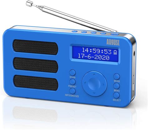 Radio Portable Rechargeable Fm Dab Rnt August Mb Petite Radio