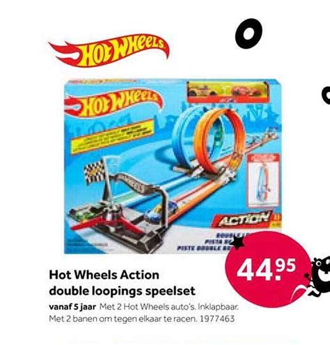 Hot Wheels Action Double Loopings Speelset Aanbieding Bij Intertoys