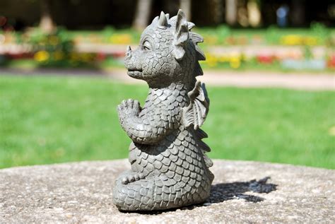 S Sser Drache Macht Yoga Klein Gartenfiguren Figuren Und