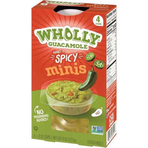 Wholly Guacamole Spicy Guacamole Minis 2 Oz Instacart