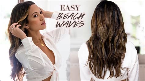 Easy Everyday Beach Waves Hair Tutorial Youtube