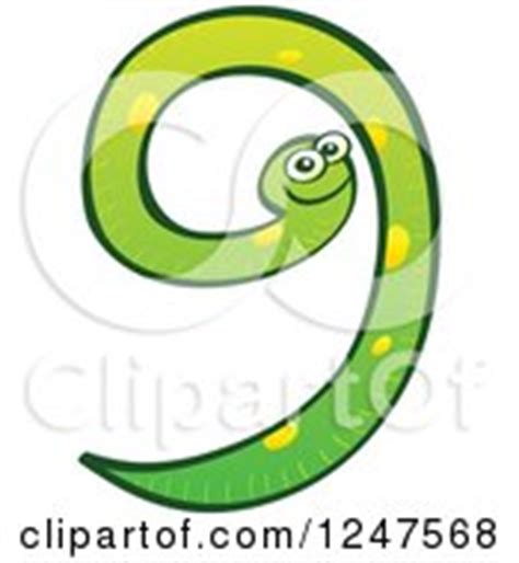 Royalty Free RF Clipart Of Snake Numbers Illustrations Vector