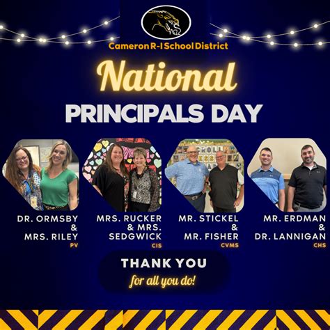 Happy Principals Day Cameron R 1 School District