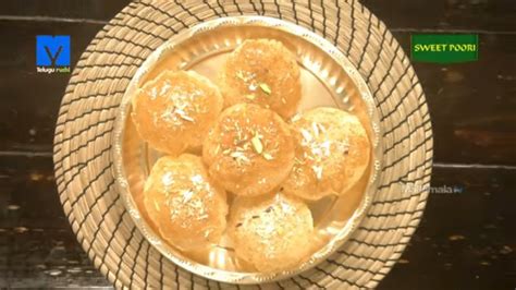 Sweet Poori స్వీట్ పూరి How To Make Sweet Poori Teluguruchi South Indian Recipes Youtube