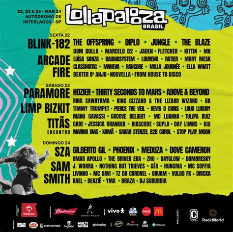 Line Up Lollapalooza 2024 Argentina Effie Gilberte