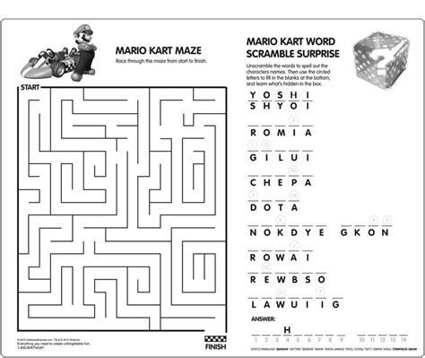 Mario Maze Printable - Printable Templates