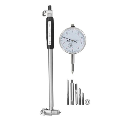 50 160mm001mm Metric Dial Bore Gauge Cylinder Internal Small Inside Measuring Probe Gage Test