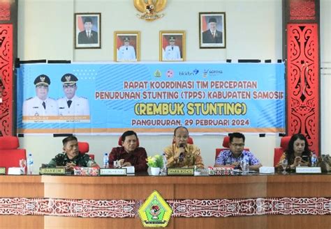 Pimpin Rembuk Stunting Wabup Samosir Minta Keseriusan Dan Komitmen