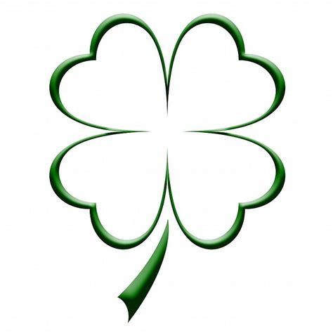 How To Draw Four Leaf Clover Four Leaf Clover Drawing Step By Step