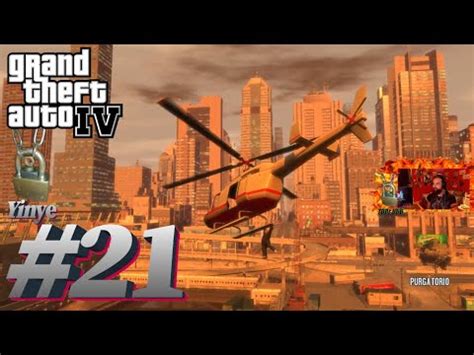 ROBO UN HELICÓPTERO Y UN TIO SE QUEDA COLGANDO Grand Theft Auto IV