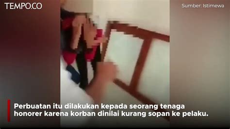 Asn Di Cianjur Aniaya Pegawai Honorer Karena Dinilai Tak Sopan Video