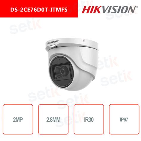 DS 2CE76D0T ITMFS 2 8mm Hikvision 4in1 2MP 2 8mm Audio Fixed Turret