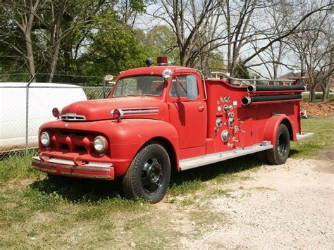 1951 Ford F7.5 fire truck | Fire trucks, Trucks, Ford trucks