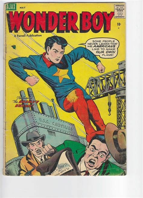 Wonder Boy 17 May 1955 Phantom Lady App Ajax Farrell G VG EBay