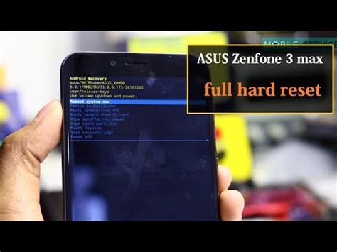 Asus Zenfone Max Full Hard Reset Youtube