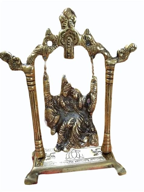 Aluminium Gold Plated Aluminum Radha Krishna Jhula At Rs 150 Piece In