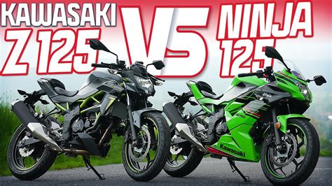 KAWASAKI NINJA 125CCM VS KAWASAKI Z 125 CCM 2023 MOTORRAD VERGLEICH