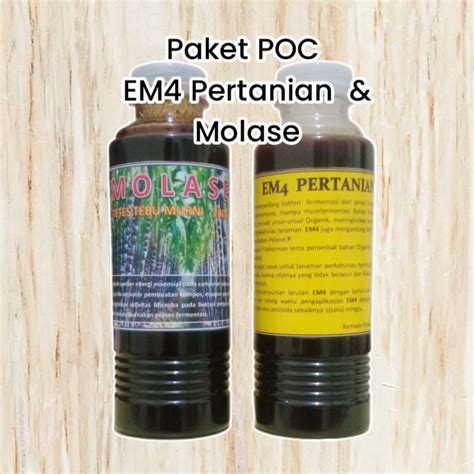 Jual PAKET EM4 PERTANIAN 200ml MOLASE 200ml Shopee Indonesia